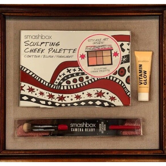 SMASHBOX Sculpting Cheek Palette + Shadow Brush + Primer NEW - Picture 6 of 6